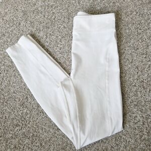 Le ORE Cream Leggings 'Canvas' Size Small‎ Back Waistband Pocket  EUC